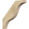 Ekena Millwork 4"W x 24"D x 24"H Funston Rough Sawn Knee Brace, Douglas Fir BRC04X24X24FST00RDF - alternate 1